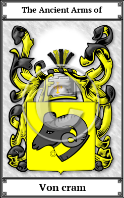 Von cram Family Crest Download (JPG) Book Plated - 600 DPI